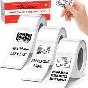 Phomemo Label Printer Labels (40x30mm)