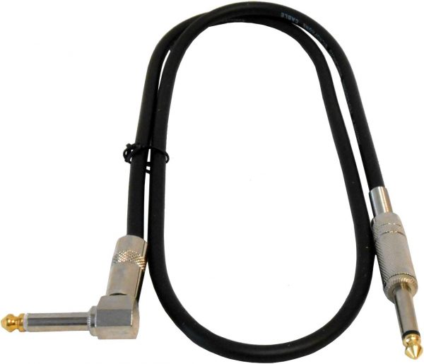 Audio2000'S ADC2029 1/4" Right Angle to 1/4" Straight Microphone Cable