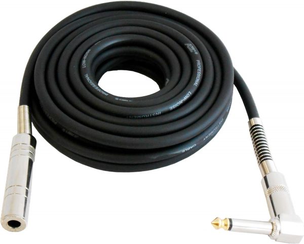 Audio 2000S ADC204X Audio2000'S 1/4" Straight-To-Right-Angle Instrument Extension Cable