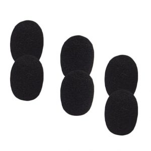 Sunmns 10 Pack Mini Size Lapel Headset Microphone Windscreen Foam Cover, Black