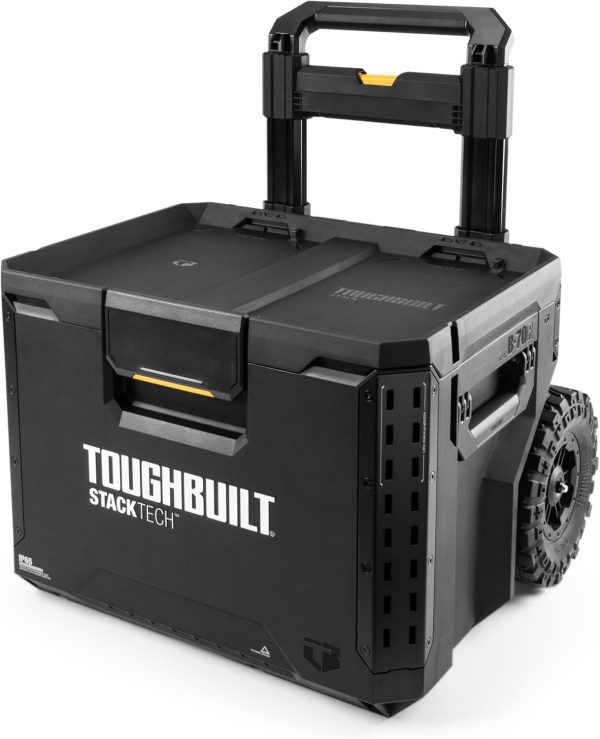 ToughBuilt StackTech Rolling Tool Box, Heavy-Duty Portable Tools Organizer